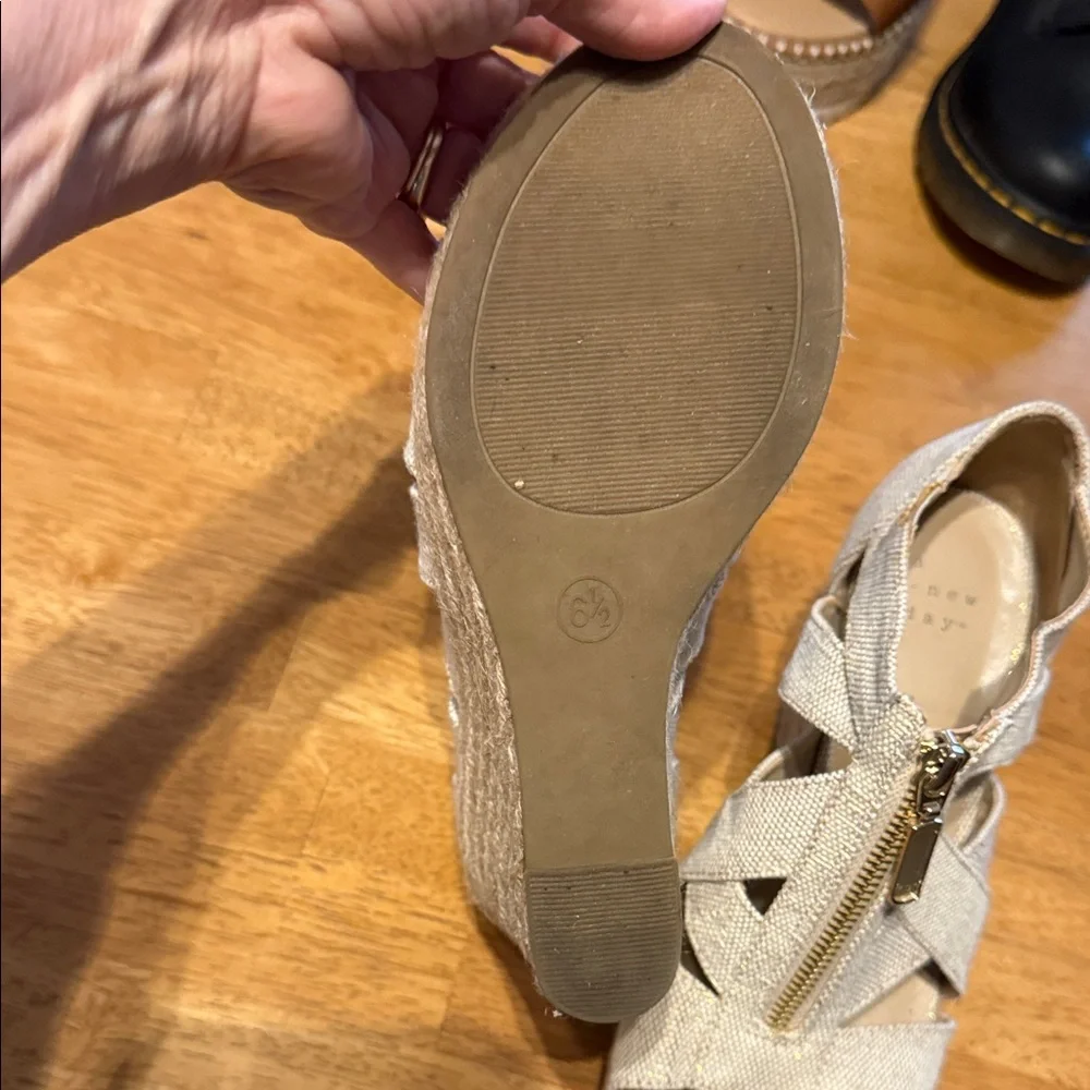 Target Women's Beige Espadrille Sandals with Zipper